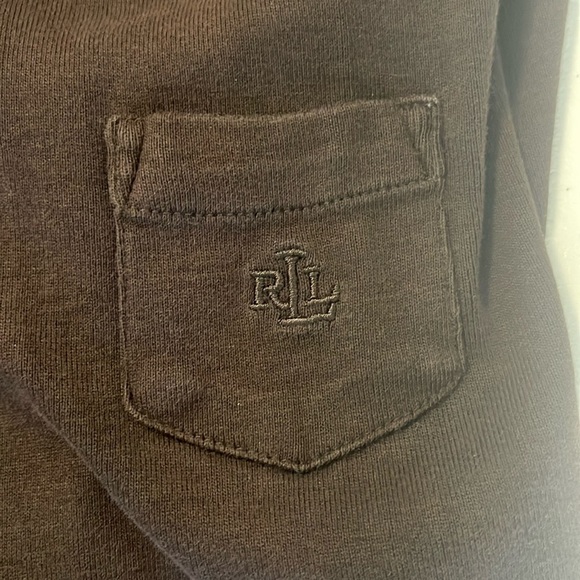 LAUREN RALPH LAUREN PETITE BROWN LONG SLEEVE TSHIRT SZ P/L - Picture 5 of 5